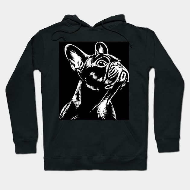 French Bulldog Hoodie by erzebeth